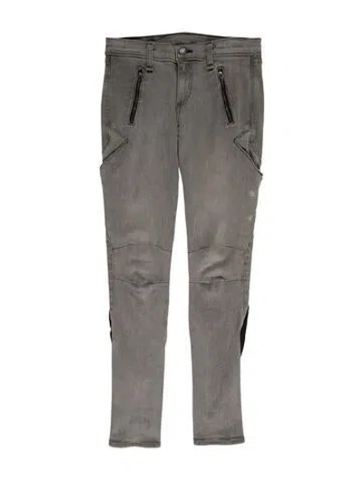 Pre-owned Rag & Bone Low-rise Skinny Leg Jeans In Gray