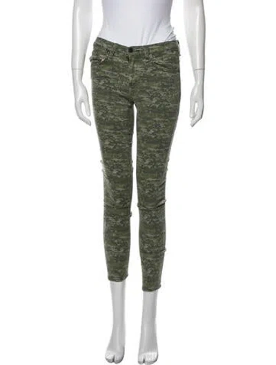 Pre-owned Rag & Bone Low-rise Skinny Leg Jeans In Green