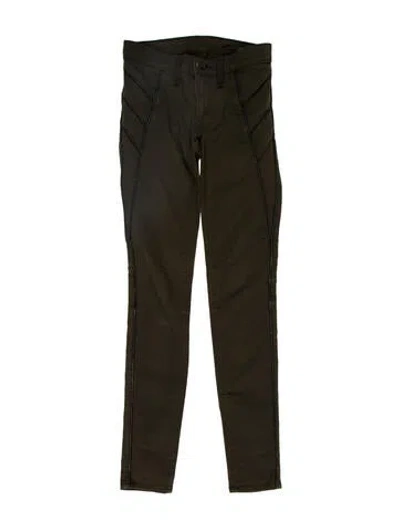 Pre-owned Rag & Bone Low-rise Skinny Leg Jeans In Green