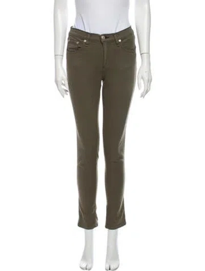 Pre-owned Rag & Bone Low-rise Skinny Leg Jeans In Neutral