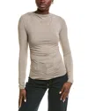 Rag & Bone Luca Asymmetric Drape Ls In Neutral