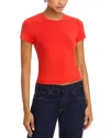 Rag & Bone Luca Jersey Baby Tee In Orange