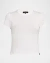 Rag & Bone Luca Jersey Baby Tee In White