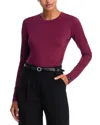 Rag & Bone Luca Jersey Long Sleeve Tee In Purple