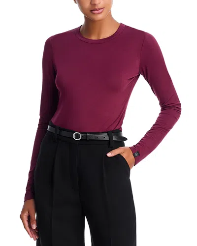 Rag & Bone Luca Jersey Long Sleeve Tee In Purple
