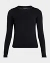 Rag & Bone Luca Long-sleeve Top In Black