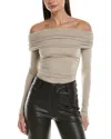 Rag & Bone Luca Off-shoulder Top In Gray