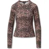 Rag & Bone Luca Long-sleeve Leopard Tee In Brown