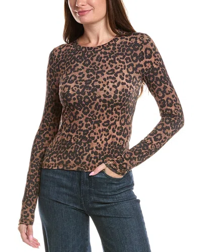 Rag & Bone Luca Printed Top In Animal Print