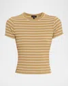 Rag & Bone Luca Stripe Rib Baby T-shirt