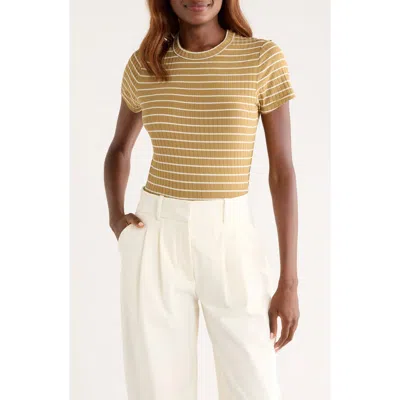 Rag & Bone Luca Stripe Rib Baby T-shirt