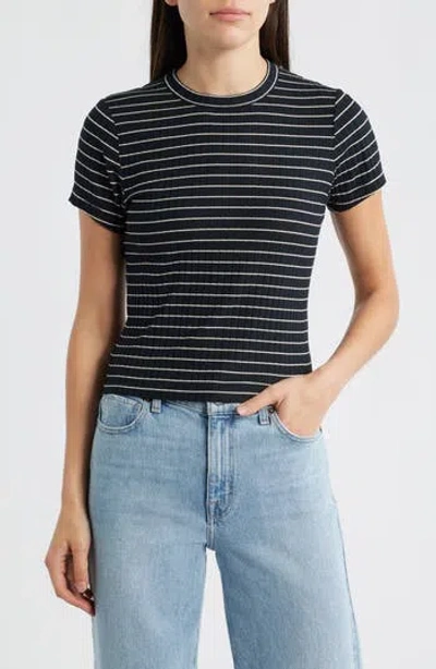 RAG & BONE RAG & BONE LUCA STRIPE RIB BABY T-SHIRT