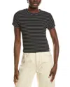 Rag & Bone Womens Luca Striped Stretch-woven T-shirt Ivybl In Multi