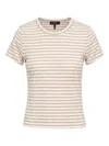 Rag & Bone Luca Striped Short-sleeve T-shirt In Neutral