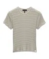 Rag & Bone Luca Striped Tee In Neutral