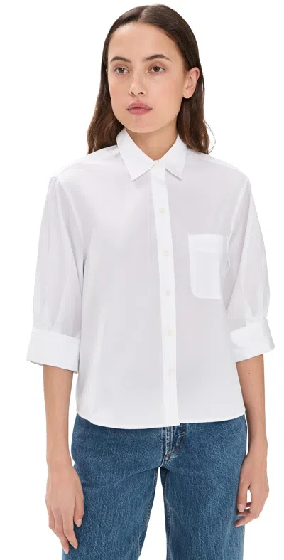 Rag & Bone Lucia Poplin Button Down Shirt White