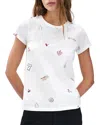 Rag & Bone All Over Lucky Charm T-shirt In White