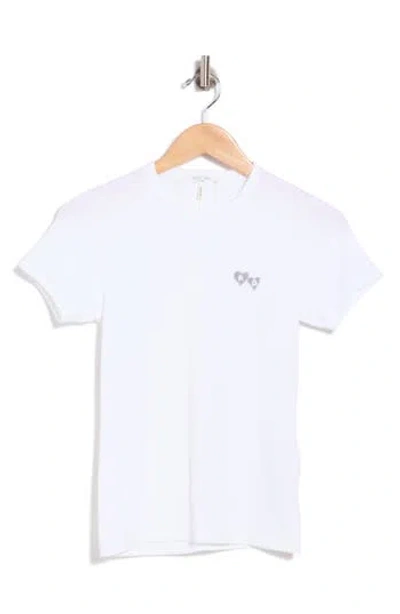 Rag & Bone Lucy Rb Heart T-shirt In White