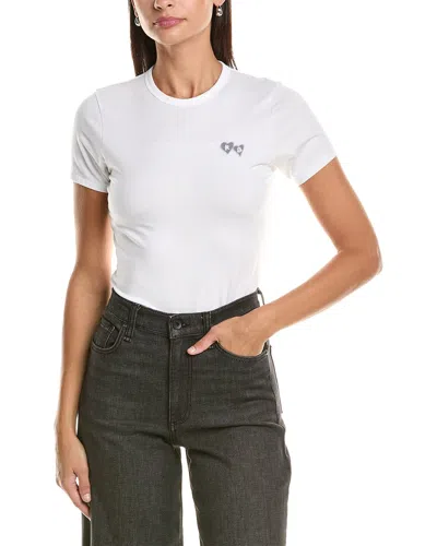 Rag & Bone Lucy Rb Heart T-shirt In White