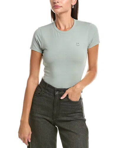 Rag & Bone Lucy Rb Smile T-shirt In Gray