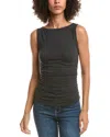 Rag & Bone Lucy Ruched Tank In Black