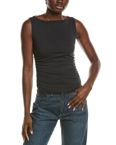 Rag & Bone Lucy Ruched Tank In Black