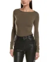 Rag & Bone Lucy Ruched Top In Green
