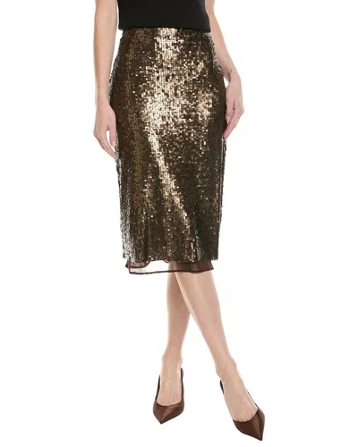 Rag & Bone Lucy Sequin Skirt In Brown