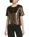Rag & Bone Lucy Sequin T-shirt In Brown