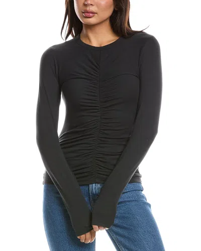 Rag & Bone Lucy Shirred Top In Black