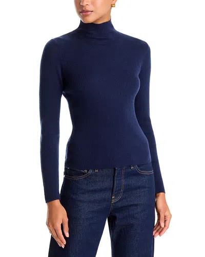 Rag & Bone Lucy Wool Long Sleeve Turtleneck In Blue