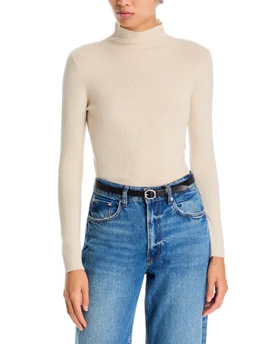 Rag & Bone Lucy Wool Long Sleeve Turtleneck In Neutral