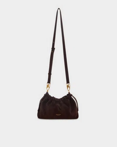Rag & Bone Ludlow Suede Crossbody Bag In Chocolate
