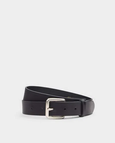 Rag & Bone Luke Leather Belt In Black