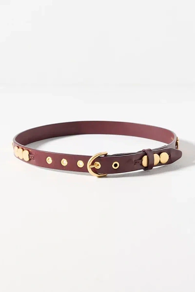 Rag & Bone Luna Studded Belt In Brown