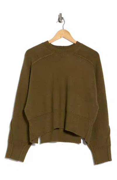 Rag & Bone Lysa Crewneck Sweater In Green