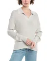 Rag & Bone Mabel Wool-blend Polo Sweater In Gray