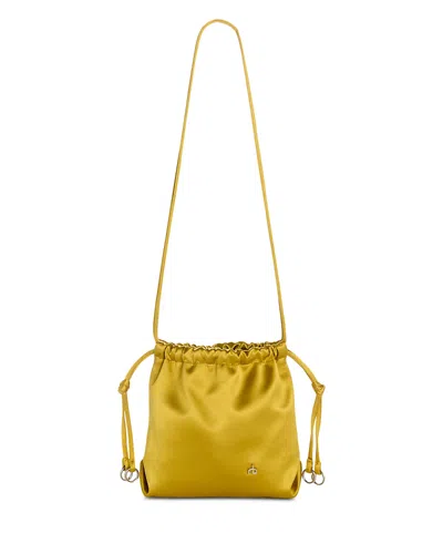 Rag & Bone Magnolia Small Satin Crossbody In Yellow