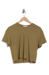 Rag & Bone Mai Boxy Crop T-shirt In Green