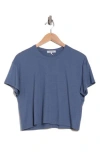 Rag & Bone Mai Boxy Crop T-shirt In Blue