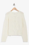 Rag & Bone Maia Cable Knit Crop Sweater In Neutral