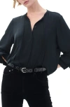 Rag & Bone Maise Studded Leather Belt In Black