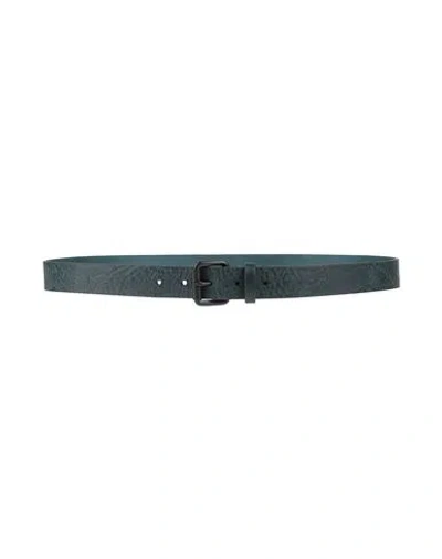 Rag & Bone Man Belt Midnight Blue Size 32 Leather