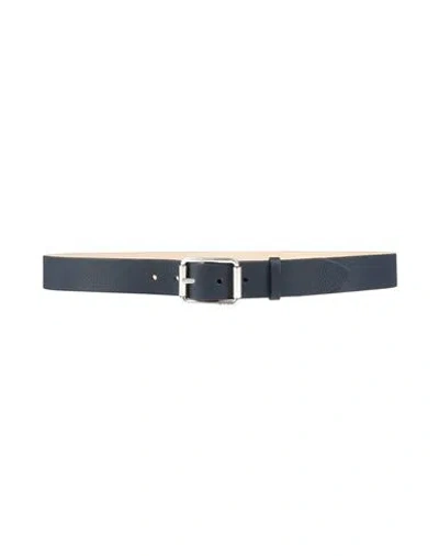Rag & Bone Man Belt Midnight Blue Size 32 Leather
