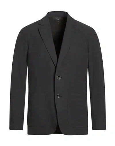 Rag & Bone Man Blazer Black Size M Polyamide, Elastane In Gray