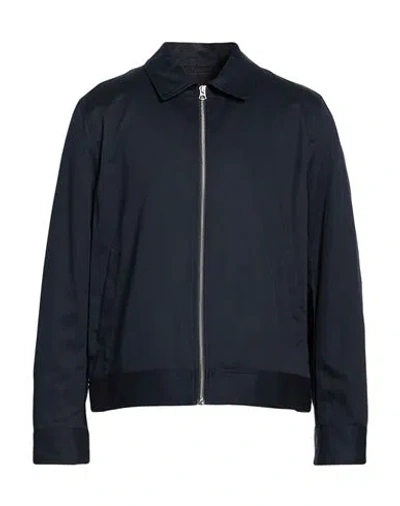Rag & Bone Man Jacket Midnight Blue Size Xl Cotton In Black
