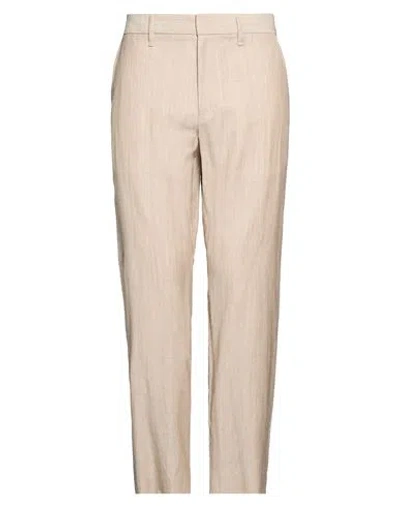 Rag & Bone Man Pants Beige Size 33 Wool, Linen, Viscose, Silk In Sand