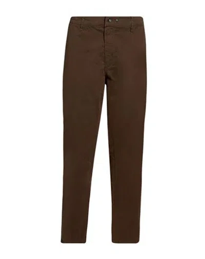 Rag & Bone Man Pants Chocolate Brown Size 38 Cotton, Elastane