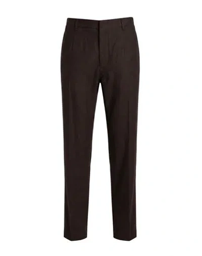 Rag & Bone Man Pants Dark Brown Size 31 Polyester, Viscose, Wool, Elastane