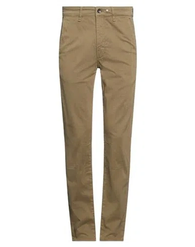 Rag & Bone Man Pants Military Green Size 30 Cotton, Elastane